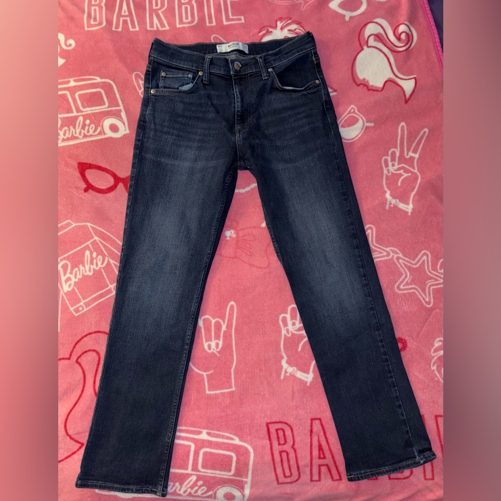 Hollister Men’s Dark Blue Straight Leg Jeans